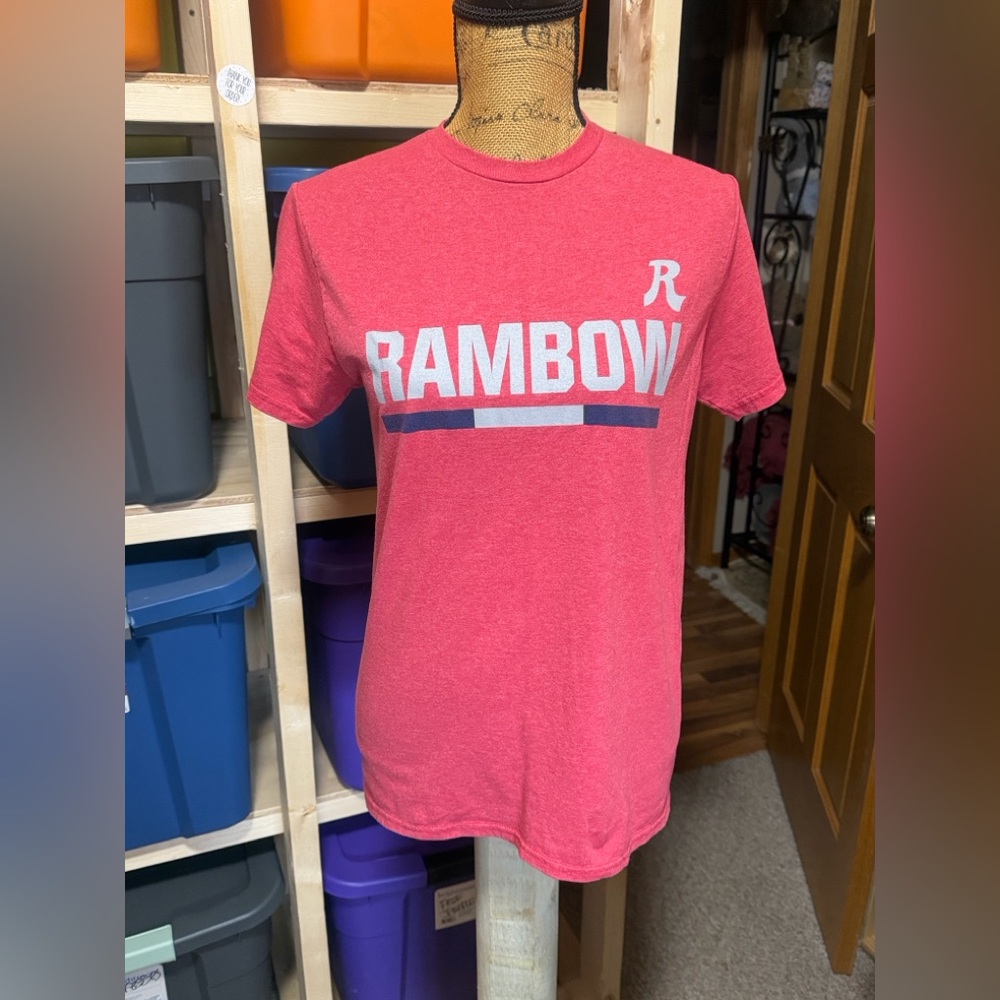 Red RAMBOW Graphic T-Shirt